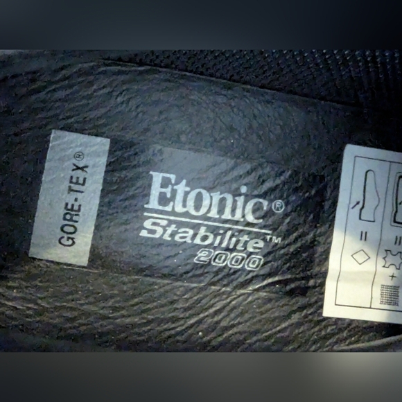 Etonic Gortex Power Play Black Leather Oxford Golf Shoes men's 7.5 W 4 EU 40 - Picture 12 of 15